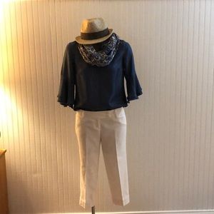 Women’s Ann Taylor Loft white capri pants size 00P